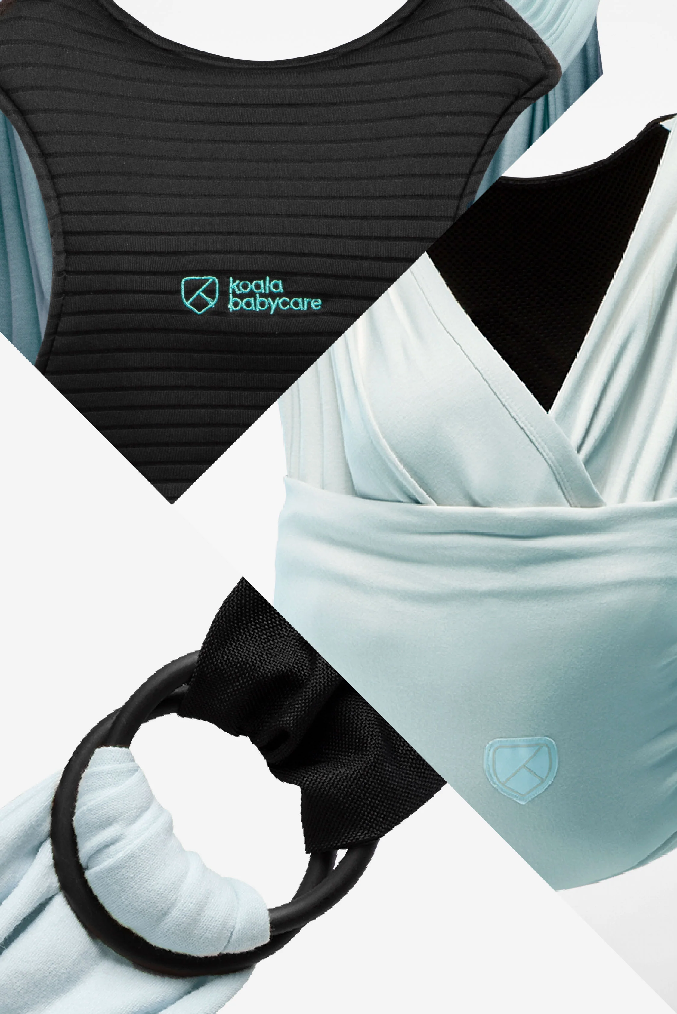 CUDDLE BAND 2 Newborn Baby Wrap -  Pastel Light Blue - Image 5
