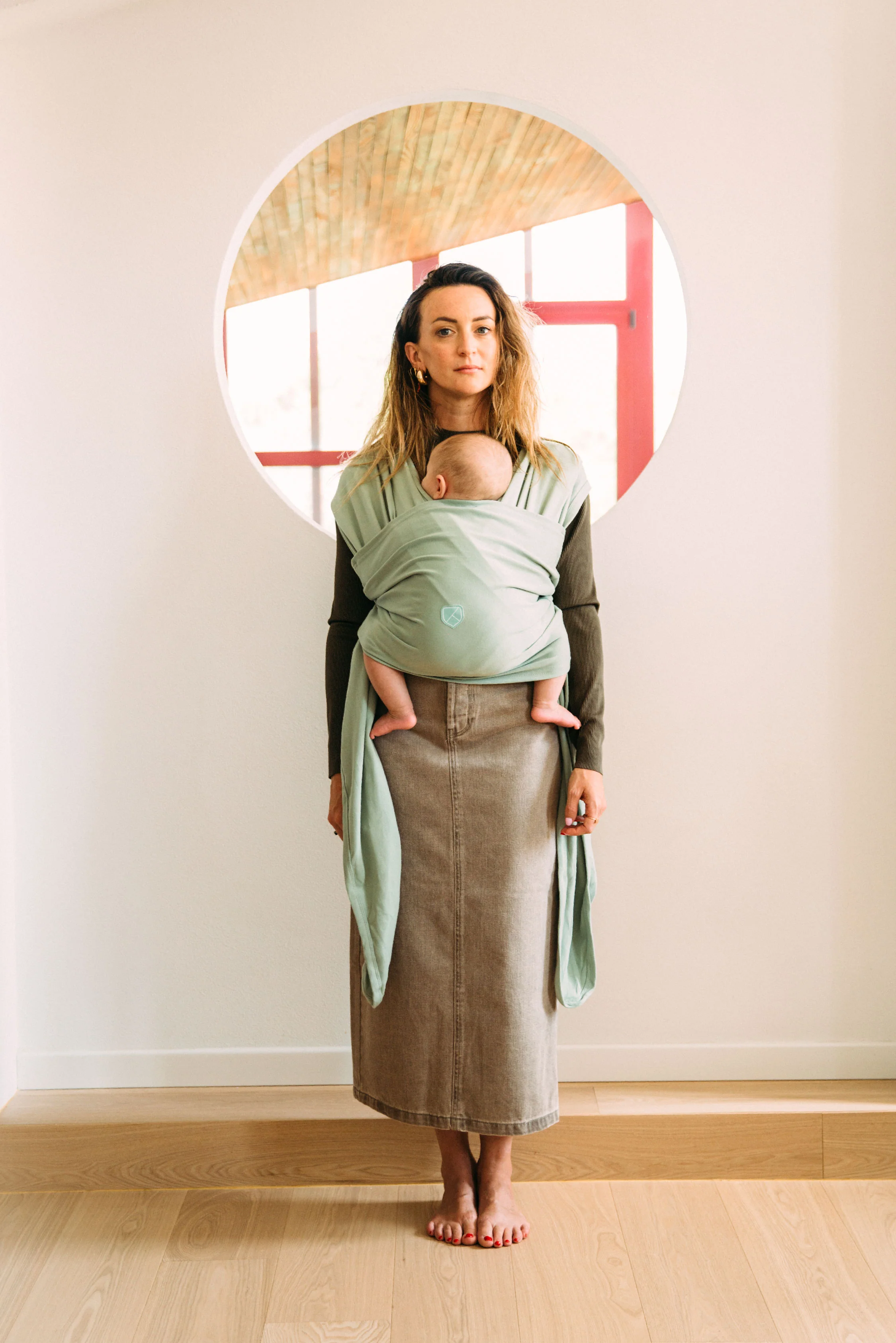 CUDDLE BAND 2 Newborn Baby Wrap - Sage Green