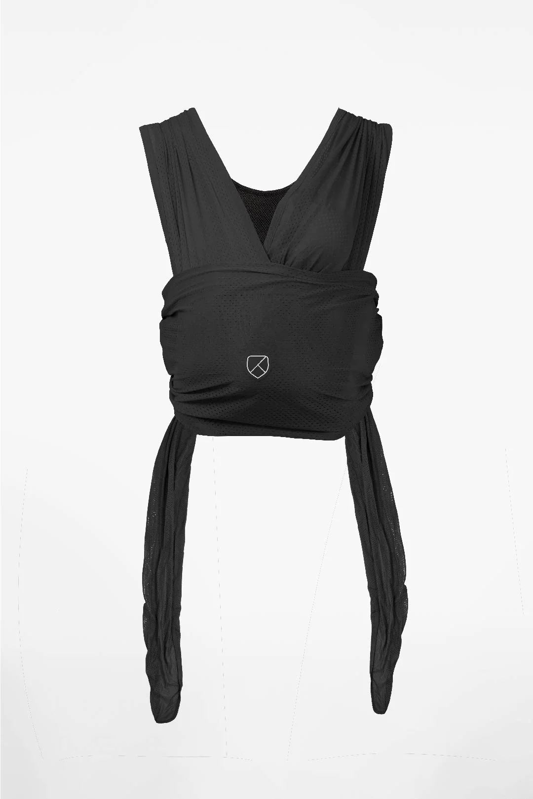 CUDDLE BREEZE Newborn Watersling Baby Wrap - Black - Image 3