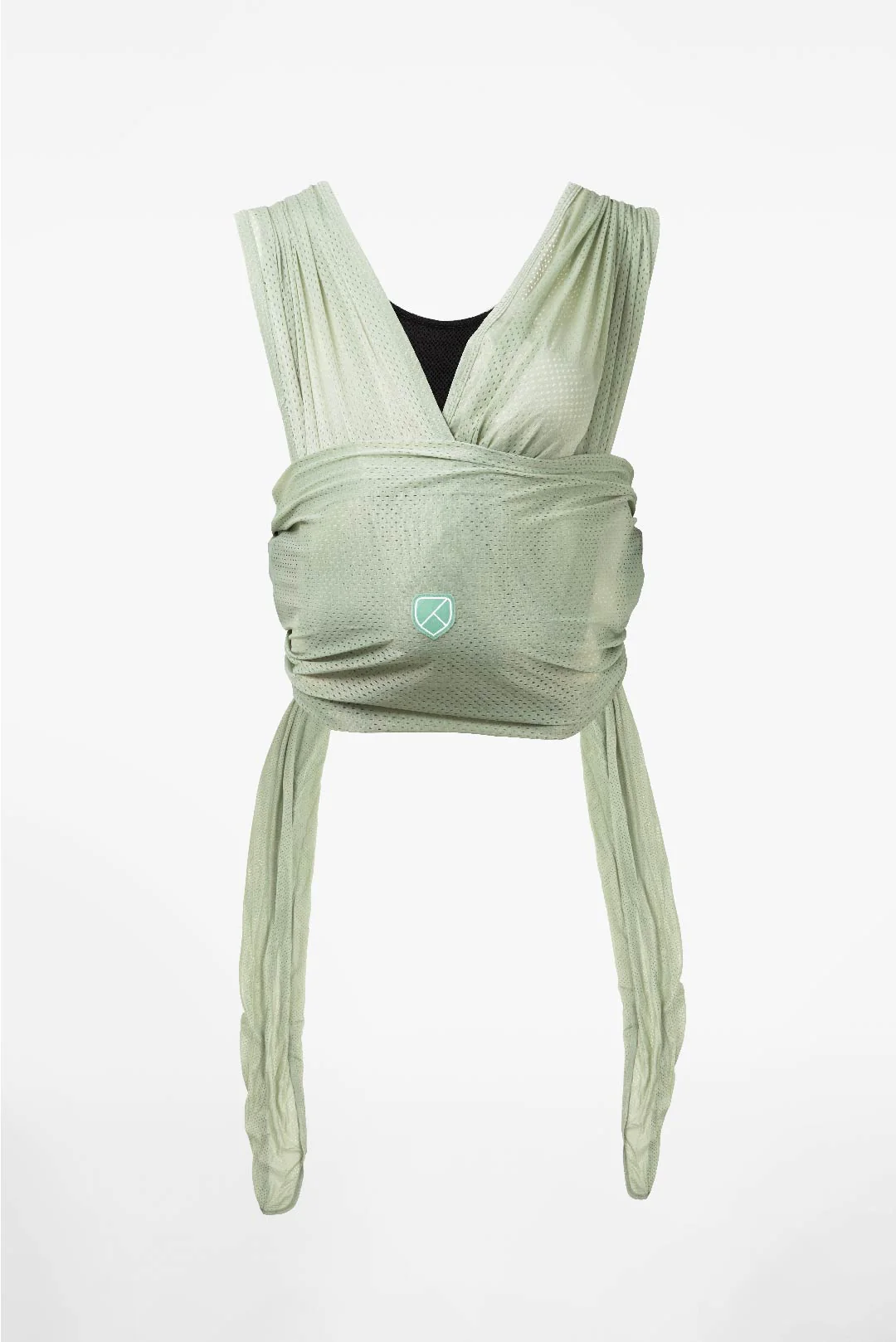 CUDDLE BREEZE Newborn Watersling Baby Wrap - Pale Green - Image 2