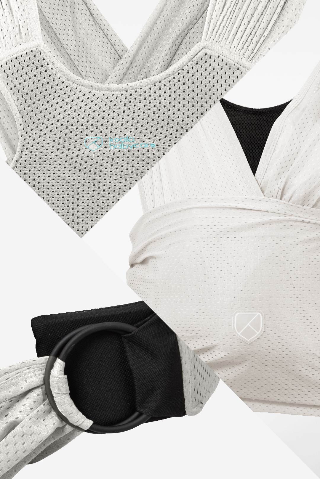 CUDDLE BREEZE Newborn Watersling Baby Wrap - White - Image 6