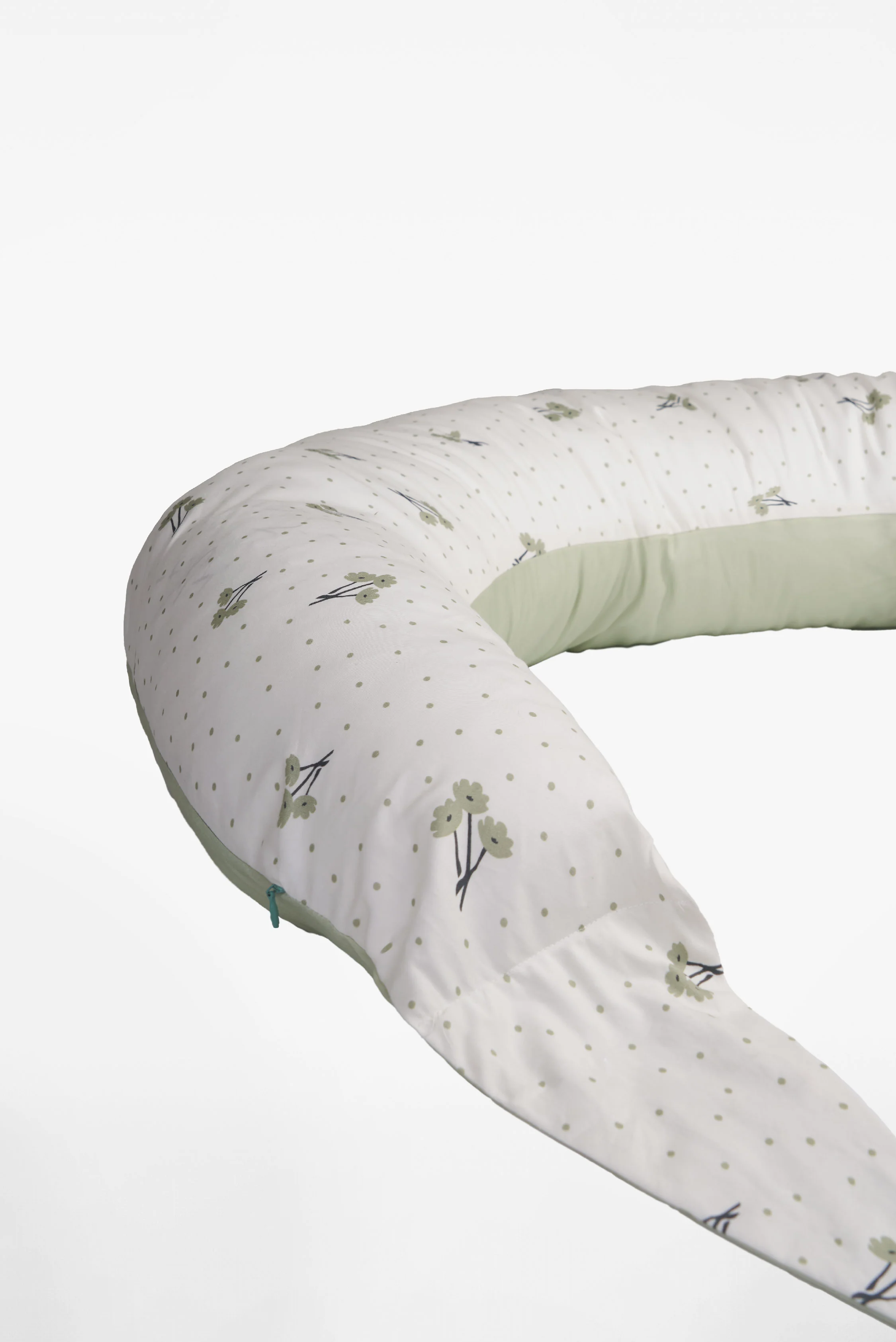 HUGS PLUS Pregnancy and Breastfeeding Pillow - Blossom Green - Image 3