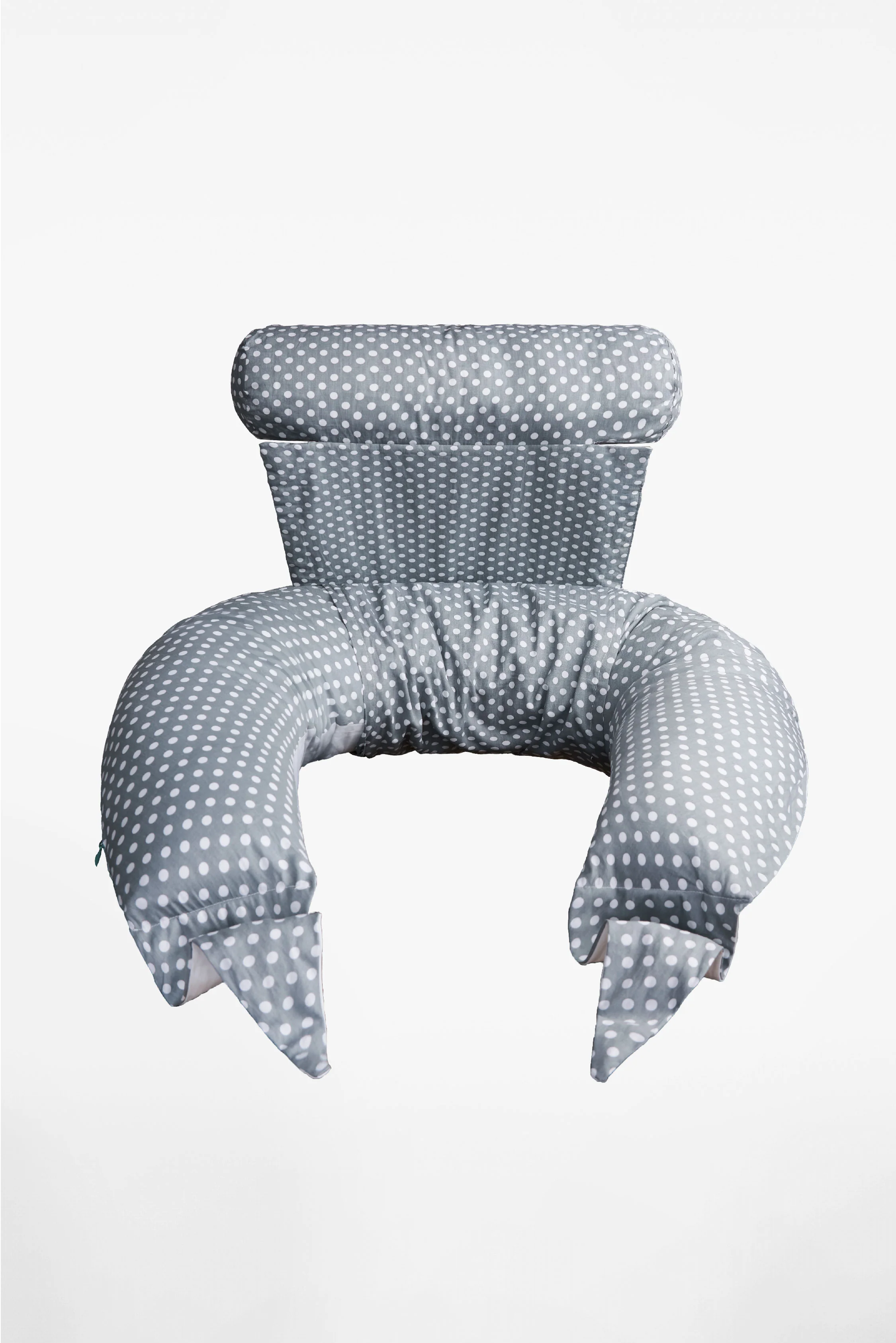 HUGS PLUS Pregnancy and Breastfeeding Pillow - Grey - Image 2