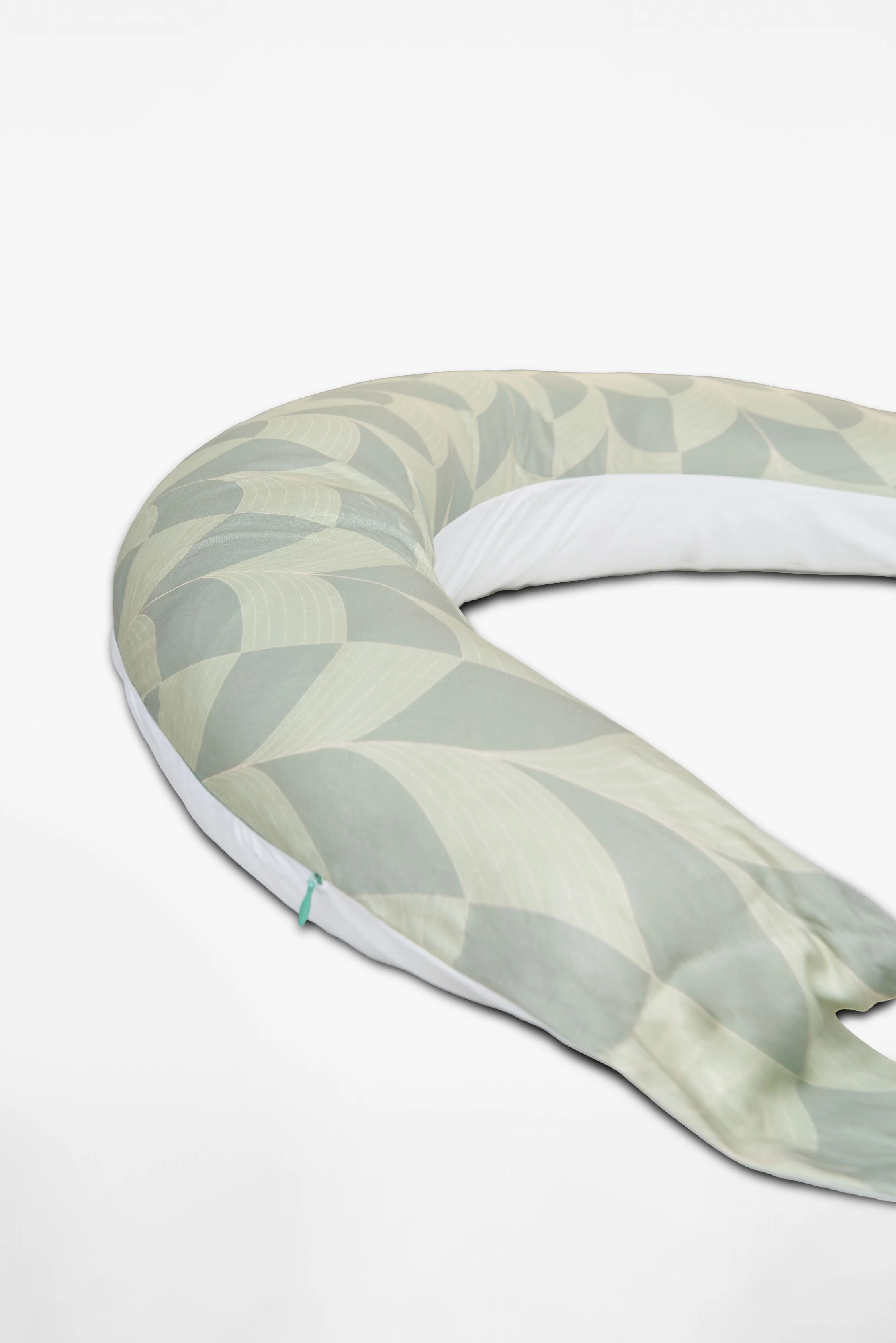 HUGS Pregnancy and Breastfeeding Pillow - Fan Green - Image 3