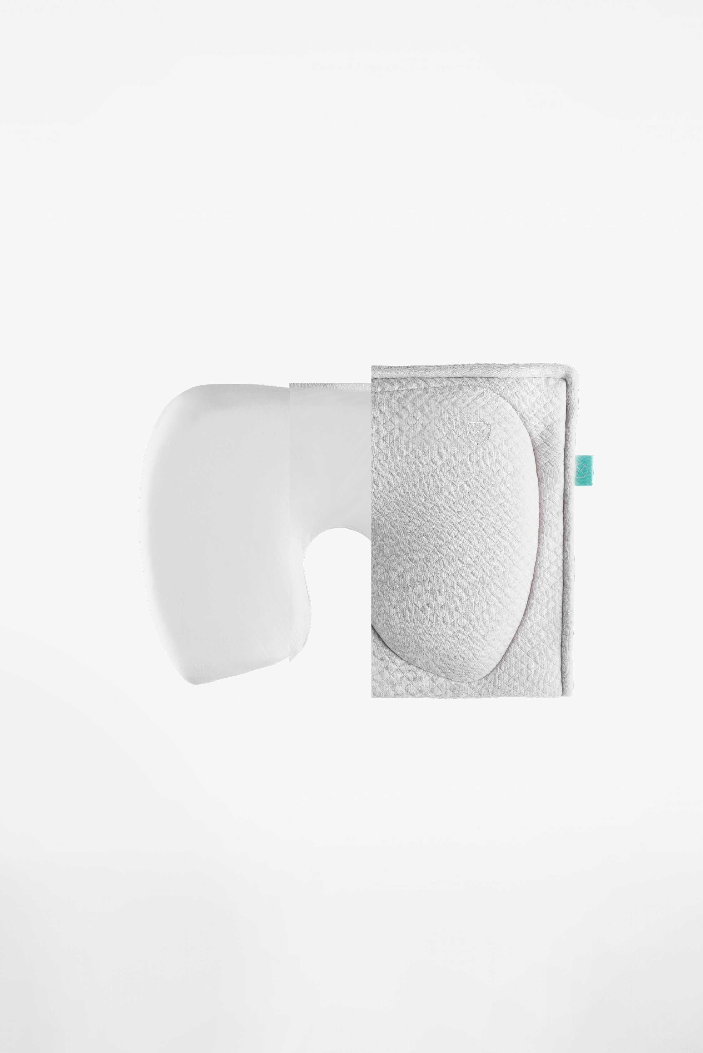 PERFECT HEAD BREASTFEEDING Pillow for Plagiocephaly - Grey - Image 3