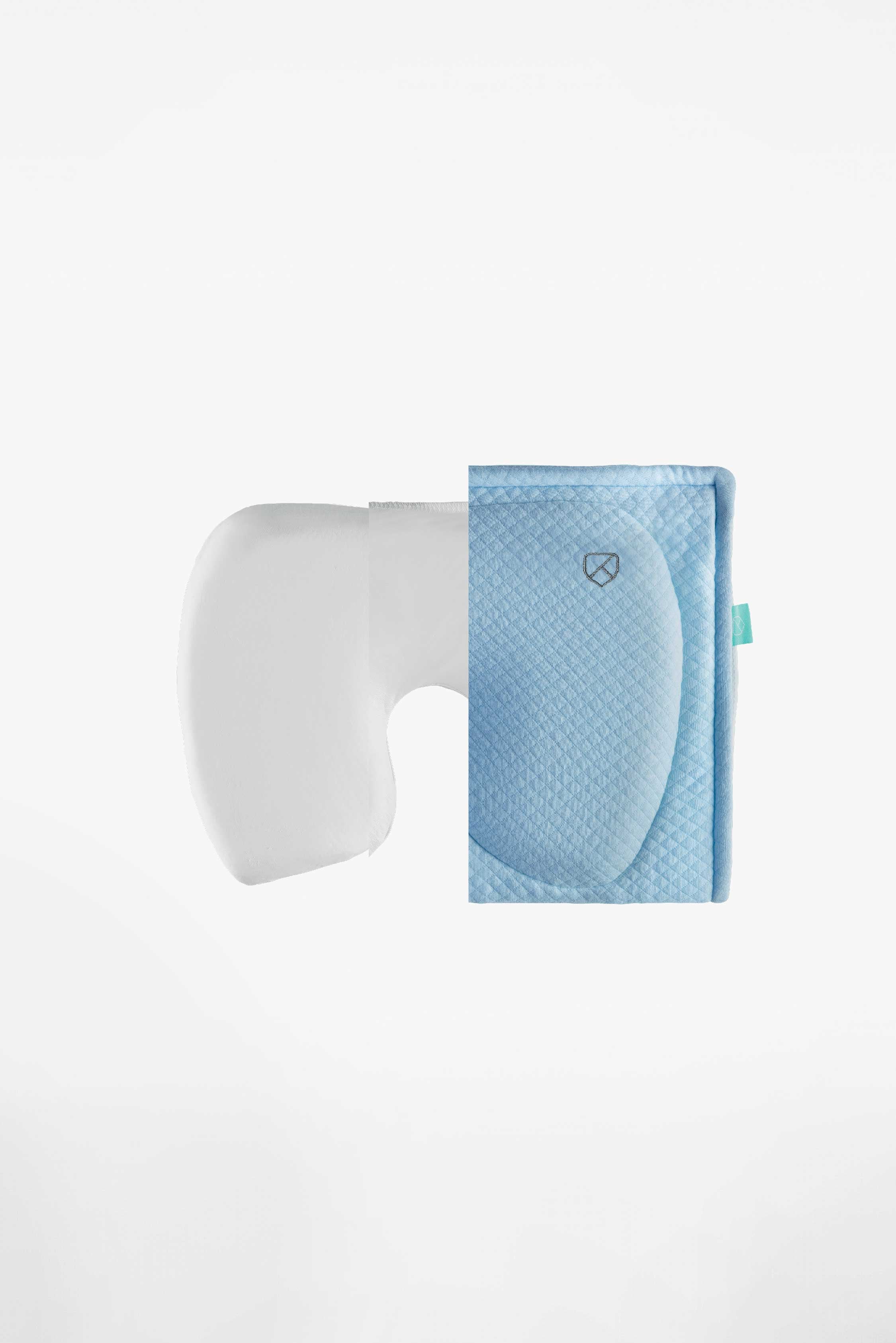 PERFECT HEAD BREASTFEEDING Pillow for Plagiocephaly - Light Blue - Image 3