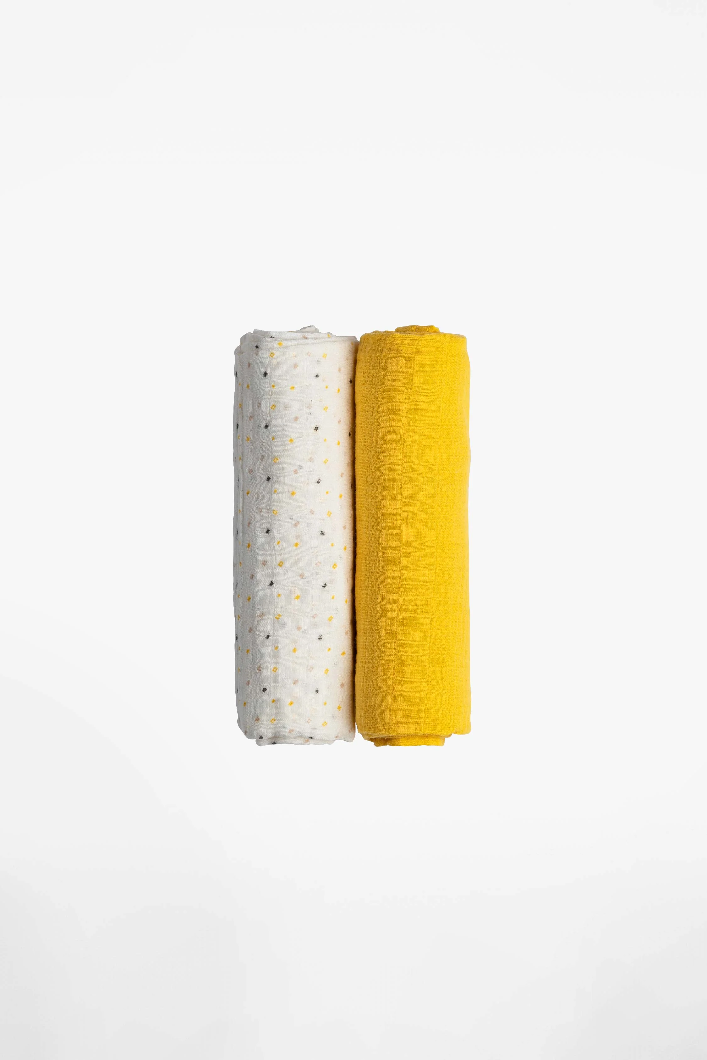 SOFT TOUCH 120x120 Newborn muslin cloths - Mustard Yellow - Image 3