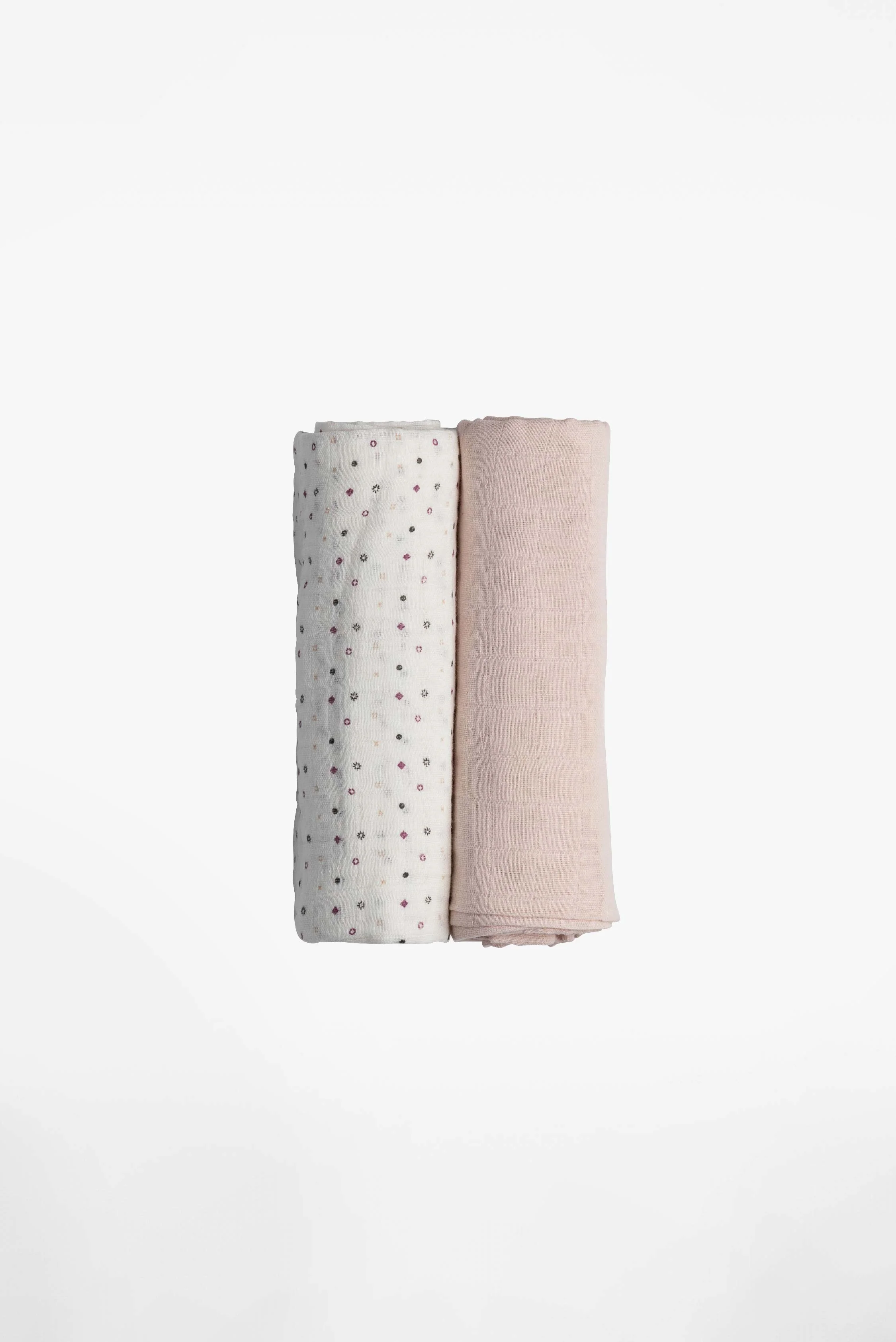 SOFT TOUCH 120x120 Newborn muslin cloths - Pink Sand - Image 3