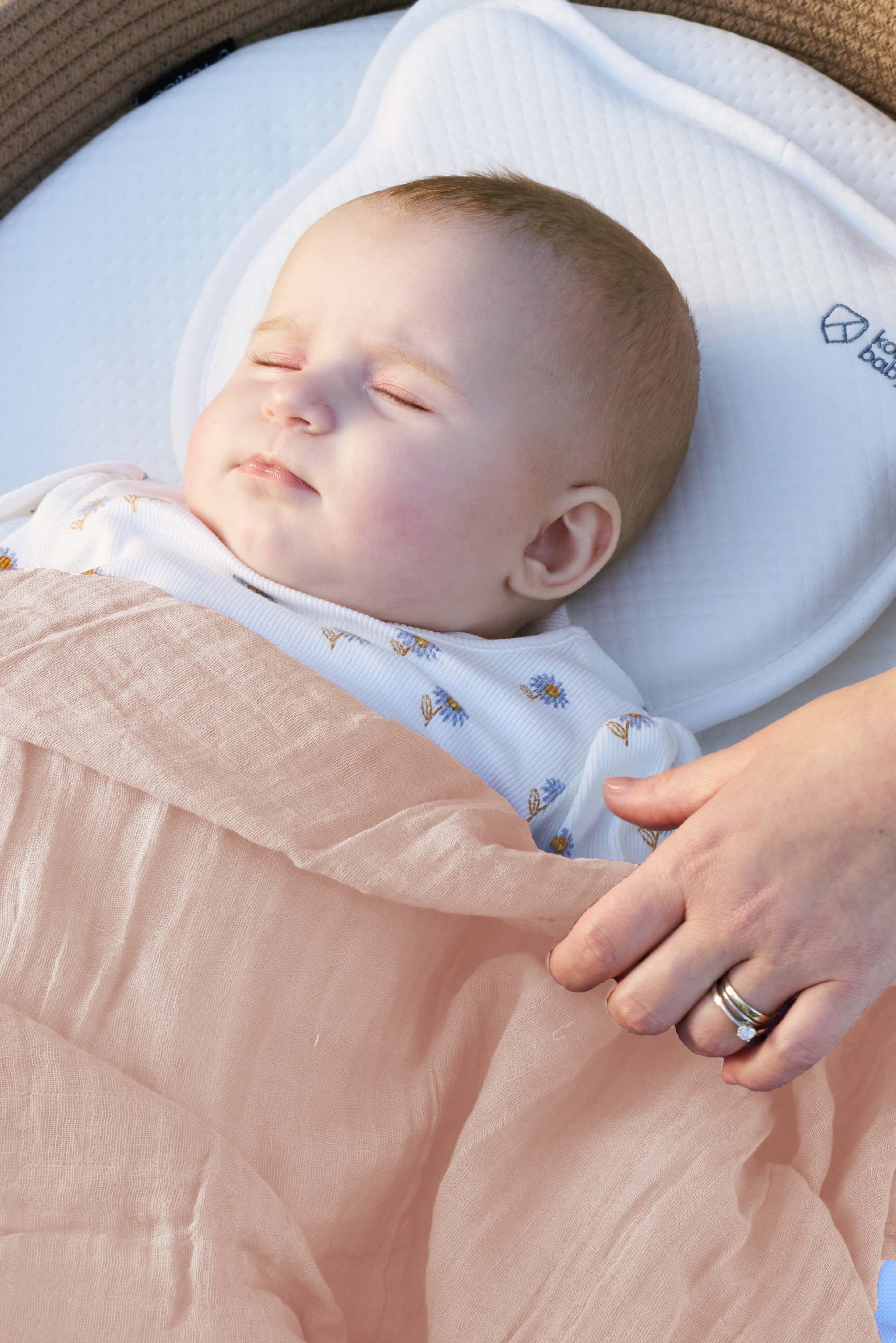 SOFT TOUCH 80x80 Newborn muslin cloths - Pink Sand - Tiger - Image 4